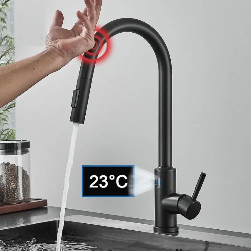 Torneira para Cozinha Digital com Sensor de Toque