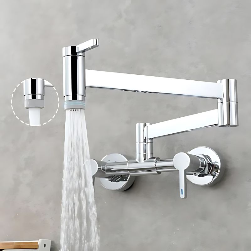 Torneira para Cozinha Dobrável de Parede