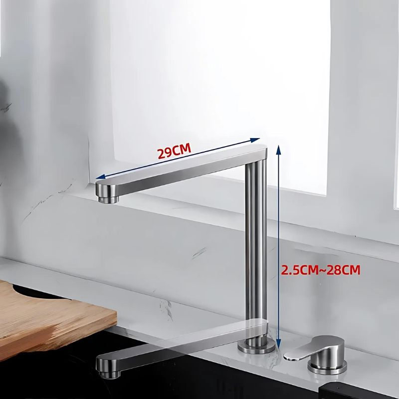 Torneira para Cozinha Invisível Cromada 360° Sible