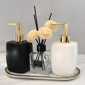 Dispenser para Sabonete Líquido com Suporte Decorativo
