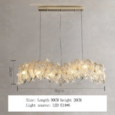 Glass Crystal Chandelier Lamp for Living Room Decoração, Simples Pendant Lights, Designer de jantar, Quarto, Pós-moderno, Luxo