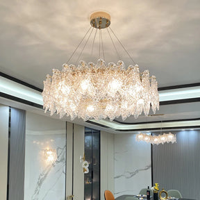 Glass Crystal Chandelier Lamp for Living Room Decoração, Simples Pendant Lights, Designer de jantar, Quarto, Pós-moderno, Luxo