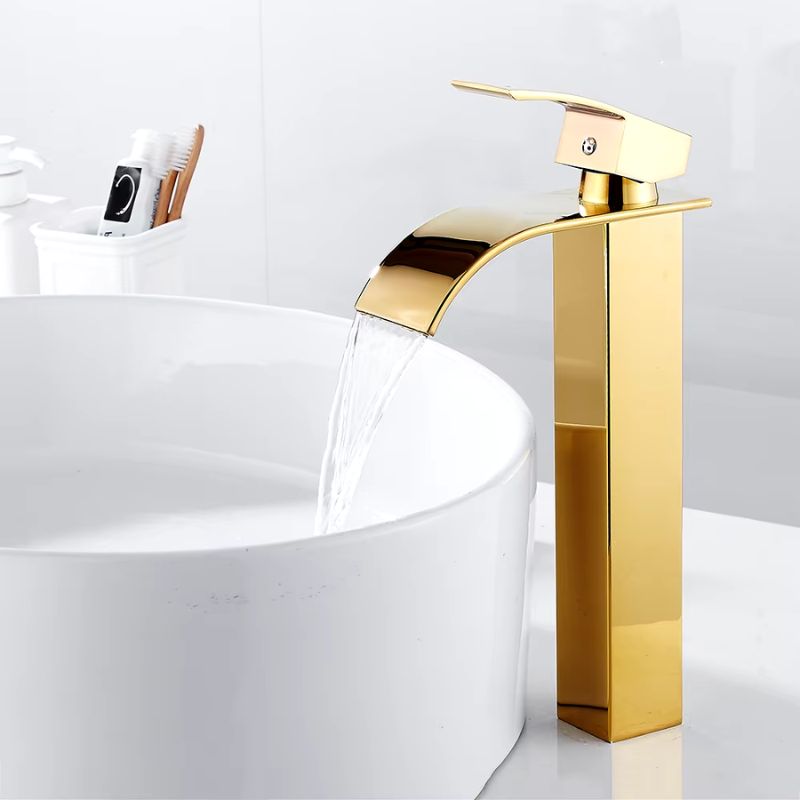 Torneira Alta para Banheiro Monocomando com Cascata