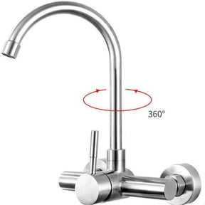 Torneira de Parede Rotativa para Cozinha