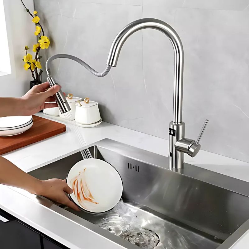 Torneira para Cozinha Digital com Sensor de Toque